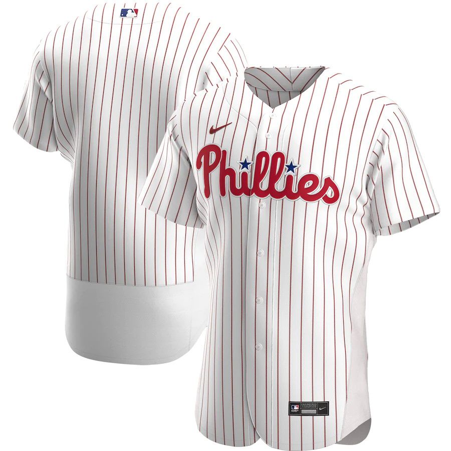Mens Philadelphia Phillies Nike White Home Authentic Team MLB Jerseys->women mlb jersey->Women Jersey